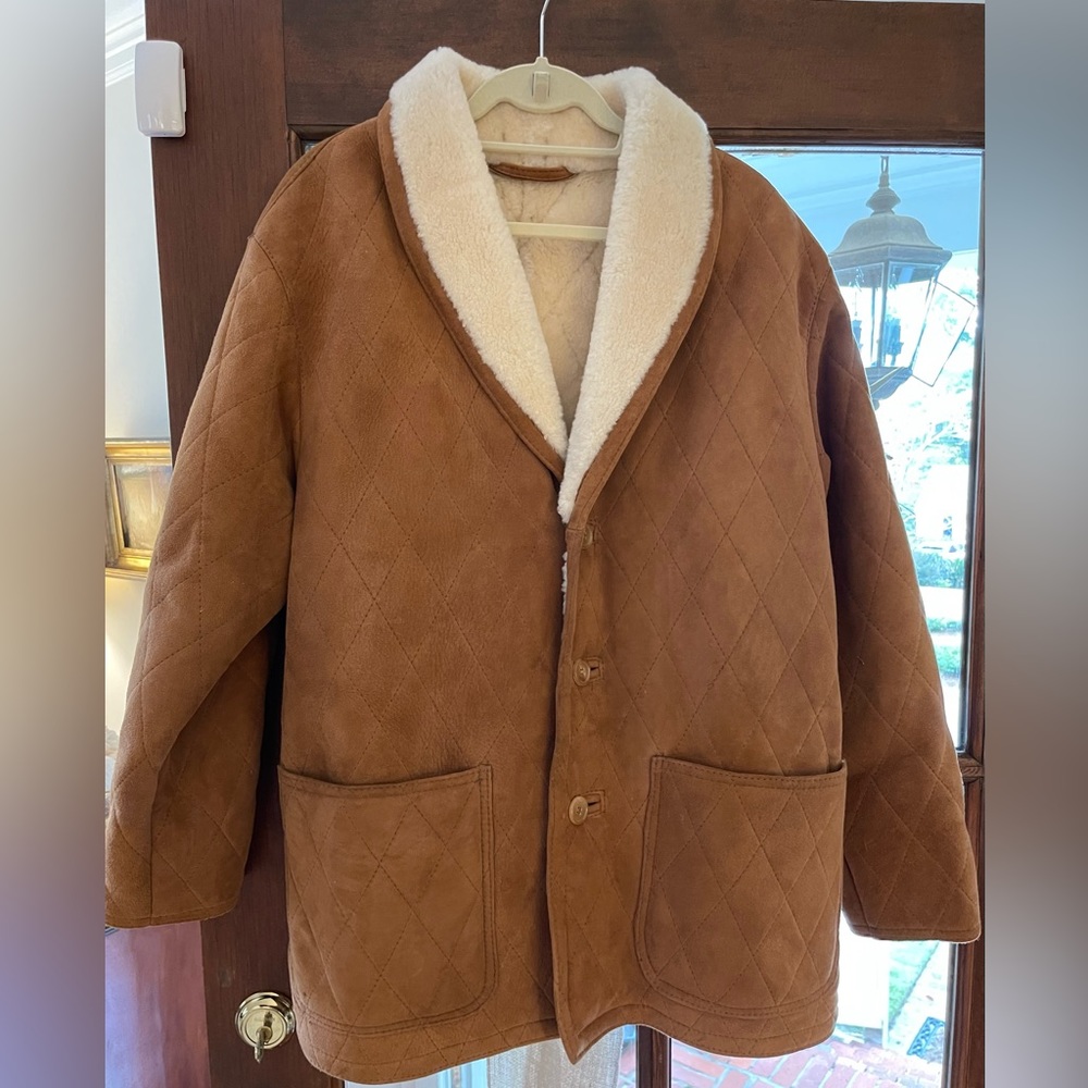 Mens vintage Sawyer of Napa shearling